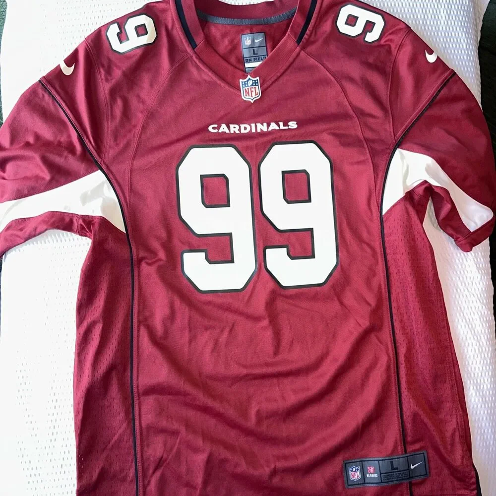 Arizona Cardinals Jersey Men L Red Nike On Field JJ Watt #99